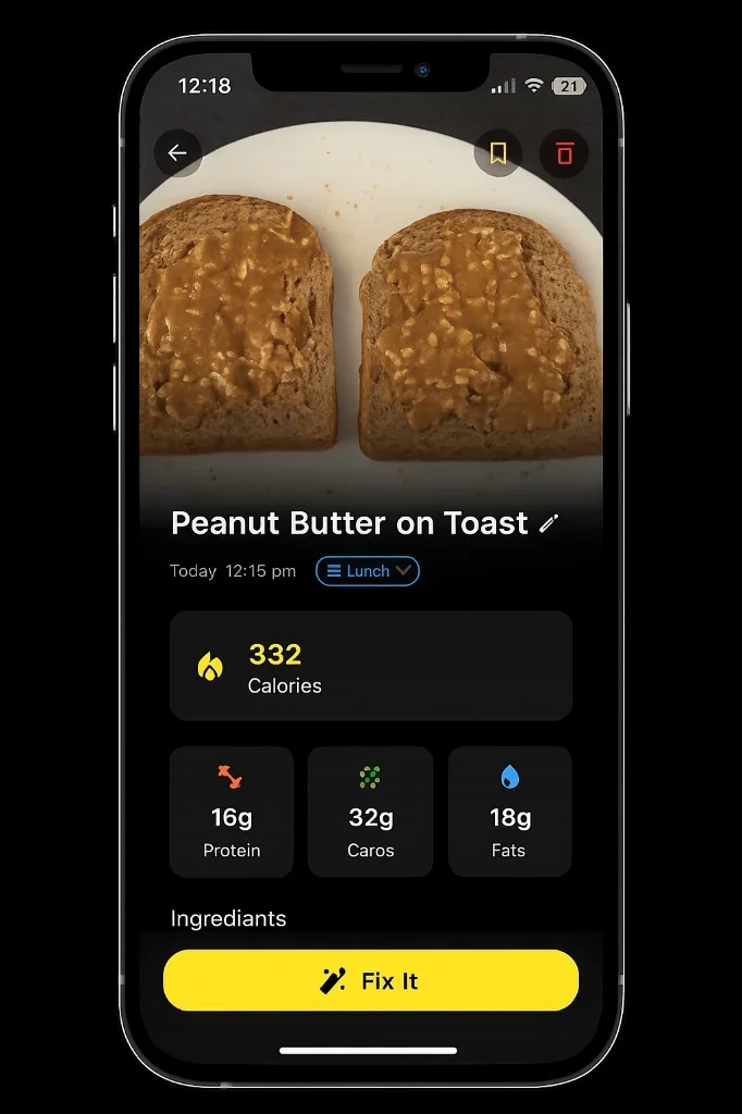 Cal Plus App Interface