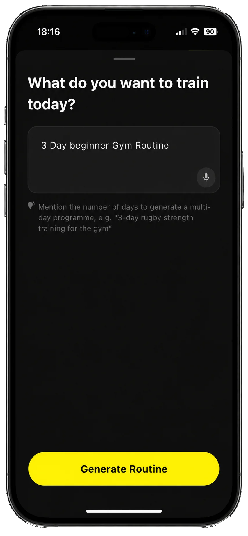 Generate Routines with AI